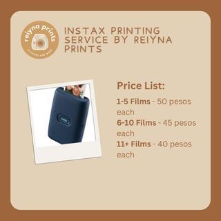 Instax Mini Printing Services