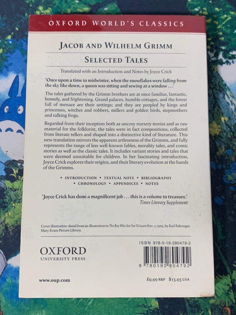Jacob and Wilhelm Grimm Selected Tales (Category: Storybooks) located in Makati City. Submitted by tiptop.things (Listing ID 1237427056, Image 2). Description: .