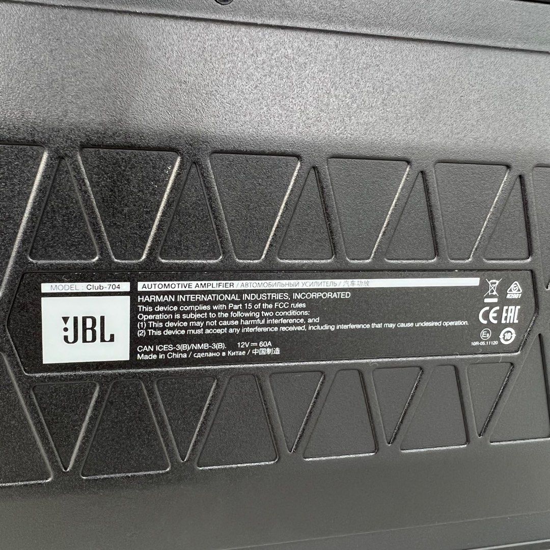 JBL Club 704 4Channel 1000W amplifier, Audio, Soundbars, Speakers