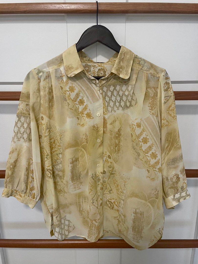 Vintage chiffon shop blouse