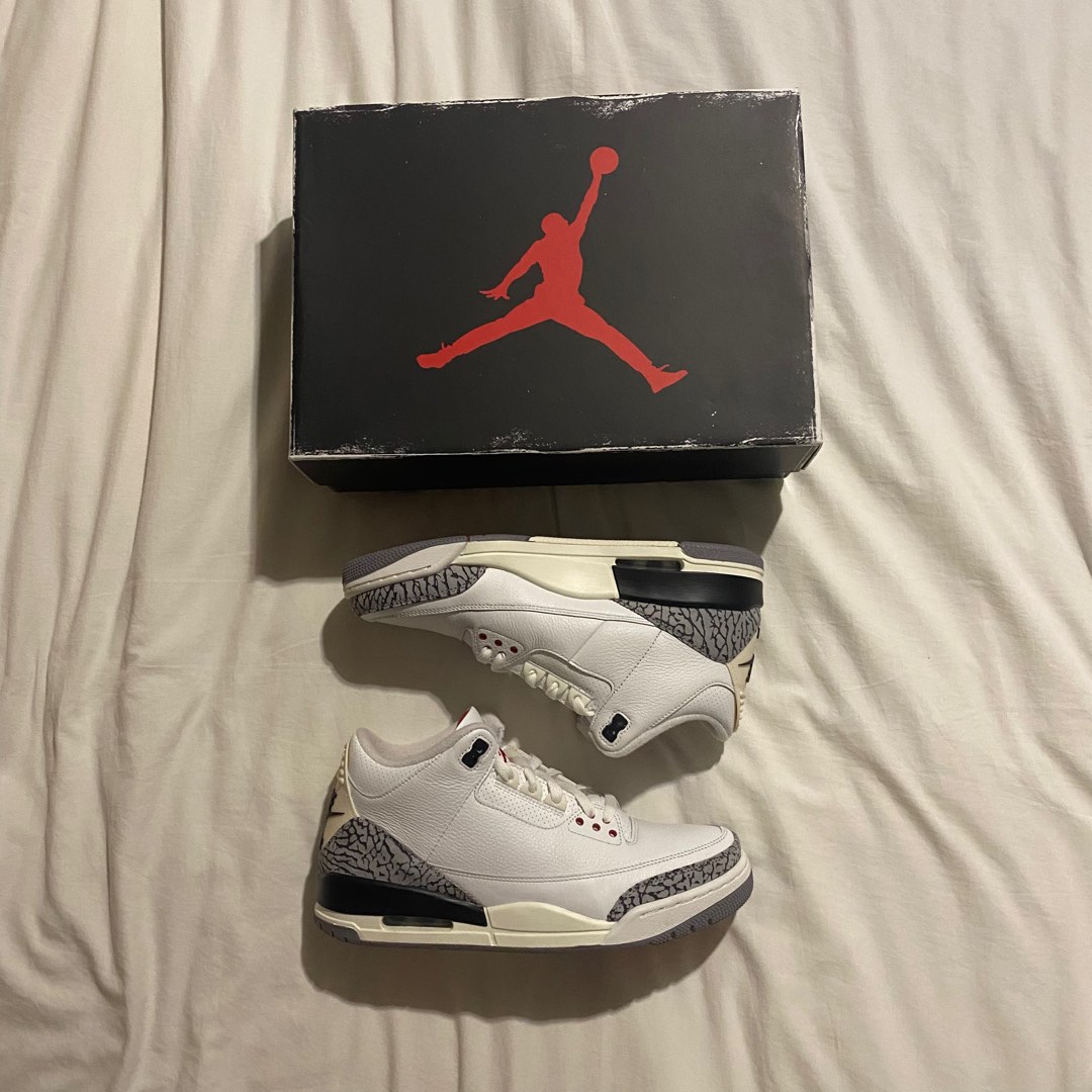 retro 3 jordans white cement