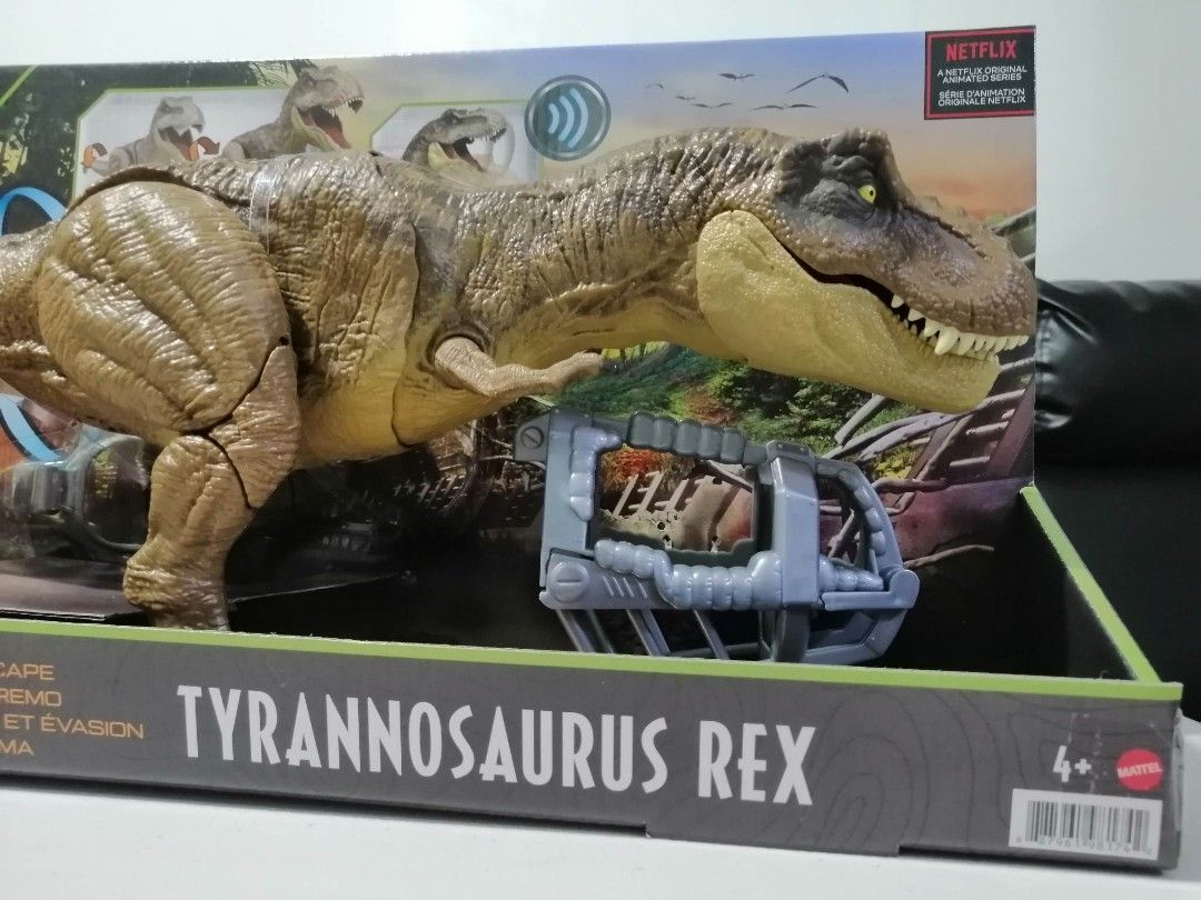  Mattel Jurassic World Camp Cretaceous Stomp 'n Escape Tyrannosaurus  T Rex Action Figure Toy with Stomping Motion : Toys & Games