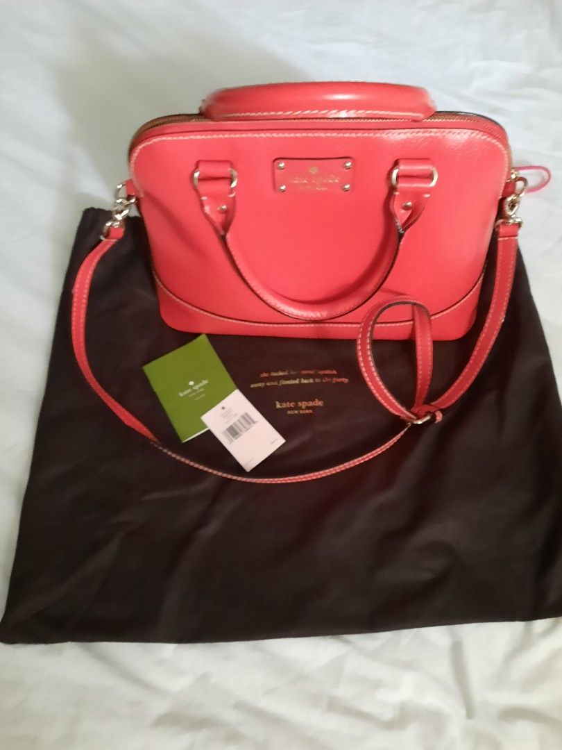 Red leather satchel store
