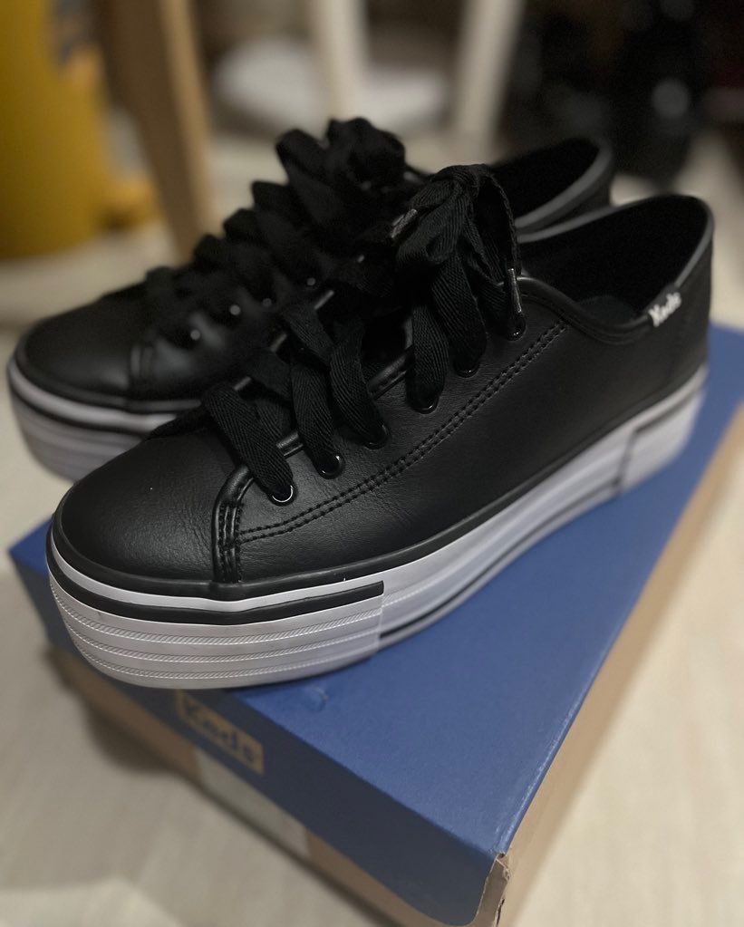 Keds Women Triple Up Leather Bumper Foxin WH66740 Preloved