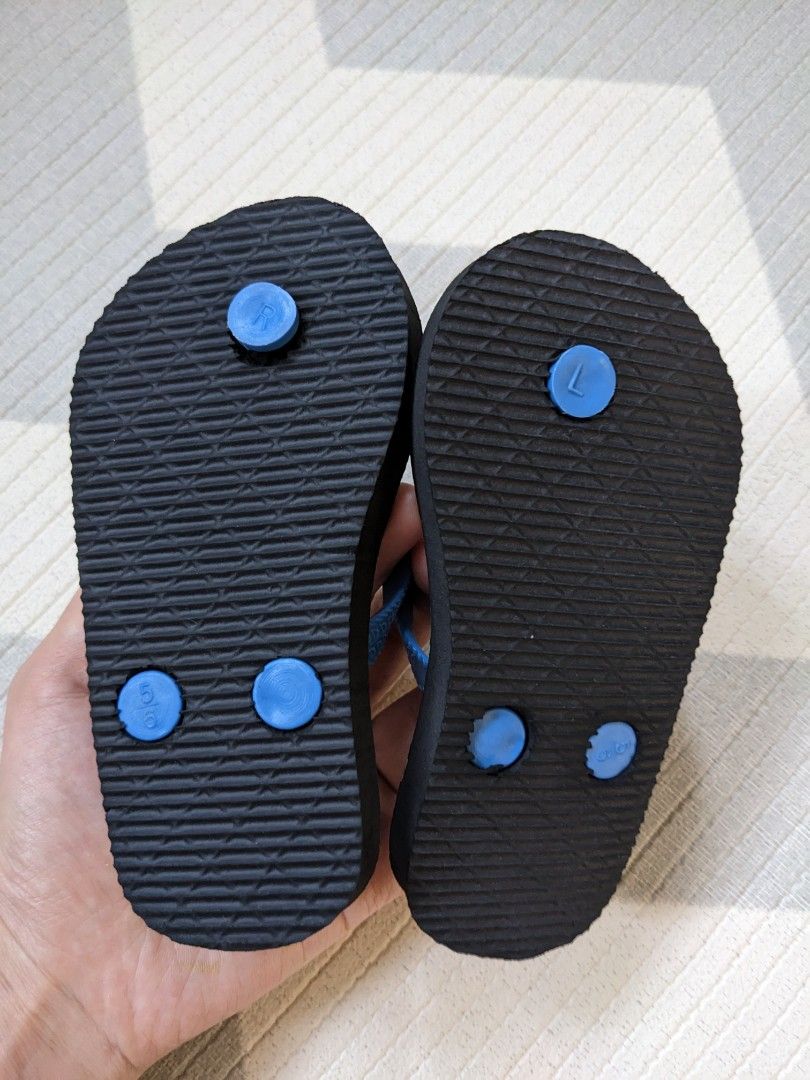 Kmart Anko dinosaur blue slippers boys