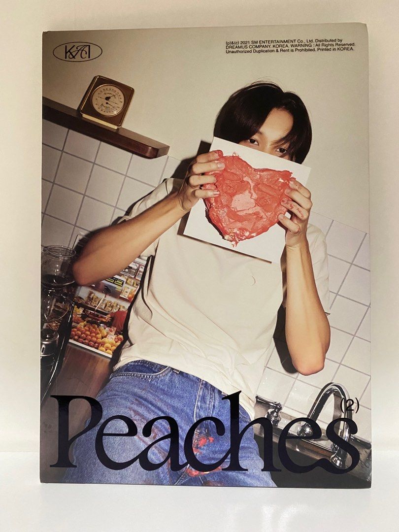 [KPOP - EXO] KAI 2nd Mini Album - Peaches (Category: CDs & DVDs) located in Makati City. Submitted by _charmedgoodies (Listing ID 1237496039, Image 2). Description: KAI 2nd Mini Album - Peaches - Digipack ver - Photobook (Peaches and Kisses ver) ✨PHP 700 for all three ✨PHP 250 each - ONHAND - Unsealed but in mint condition - PB and CD only.