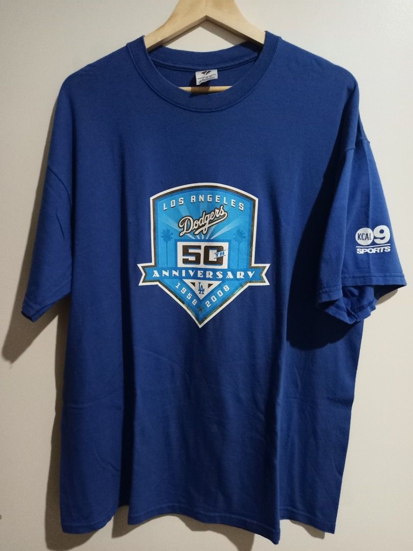 LA Dodgers  50th Anniversary shirt, Men's Fashion, Tops & Sets, Tshirts &  Polo Shirts on Carousell