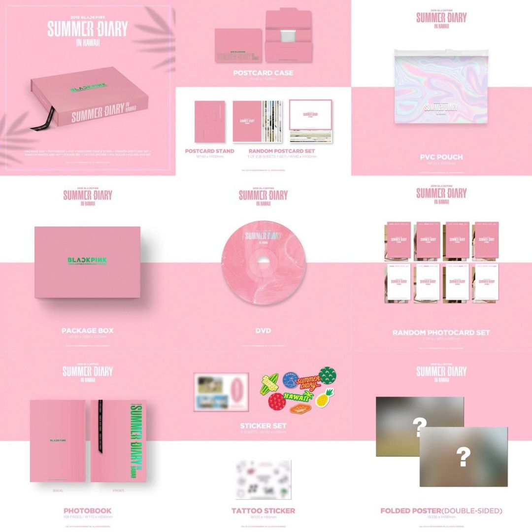 BLACKPINK summer diary in Hawaii ジェニセット YG Blackpink - 2019 BLACKPINK'S Summer Diary in Hawaii 168p