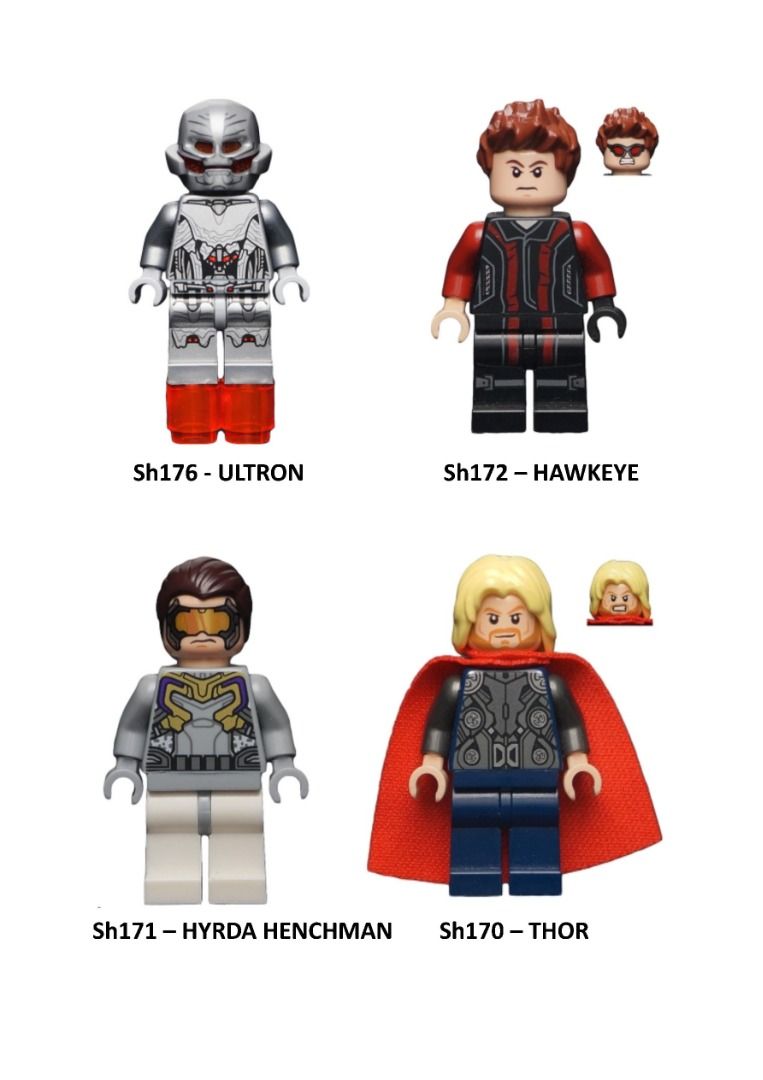 Lego avengers age of ultron minifigures top