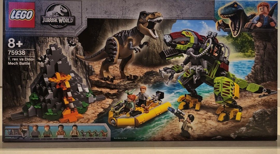 Lego jurassic world sets t sales rex vs dino mech battle
