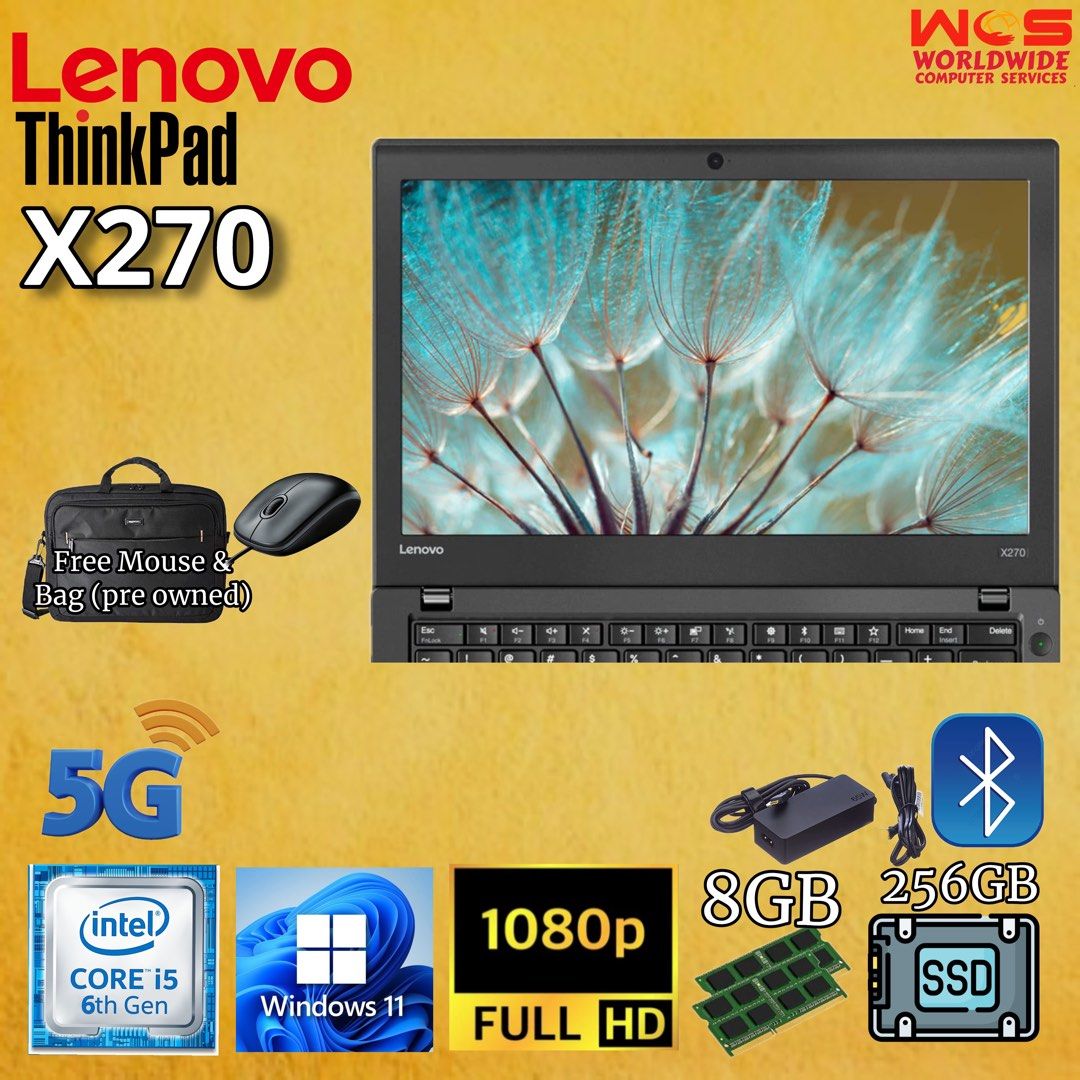 Lenovo ThinkPad X270, Computers & Tech, Laptops & Notebooks on Carousell