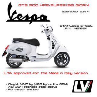 Vespa SPRINT 125 S IGET 2019-2020 Leo Vince LV One Evo Full System