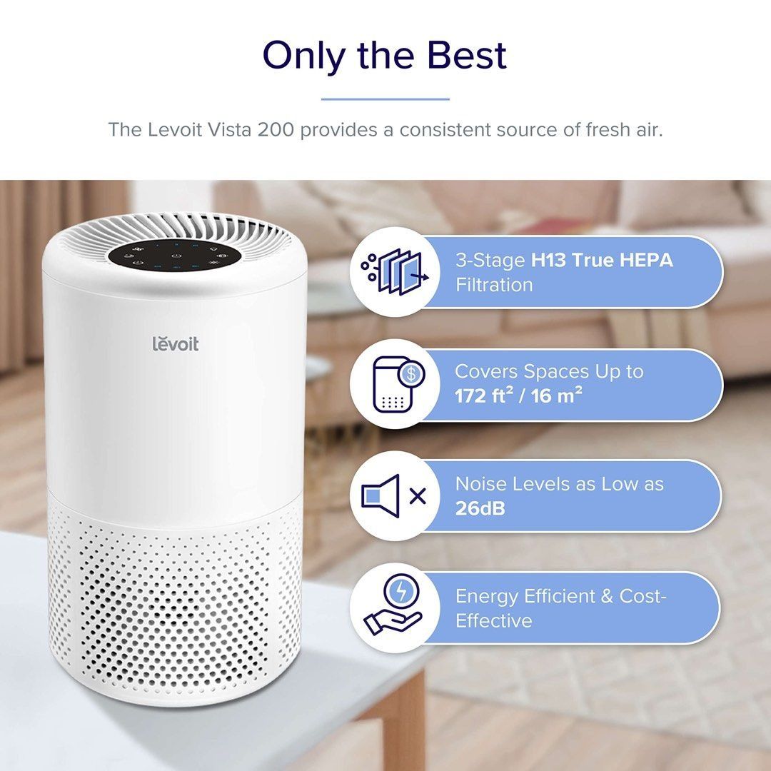 Levoit Vista 200 HEPA Air Purifier TV Home Appliances Air