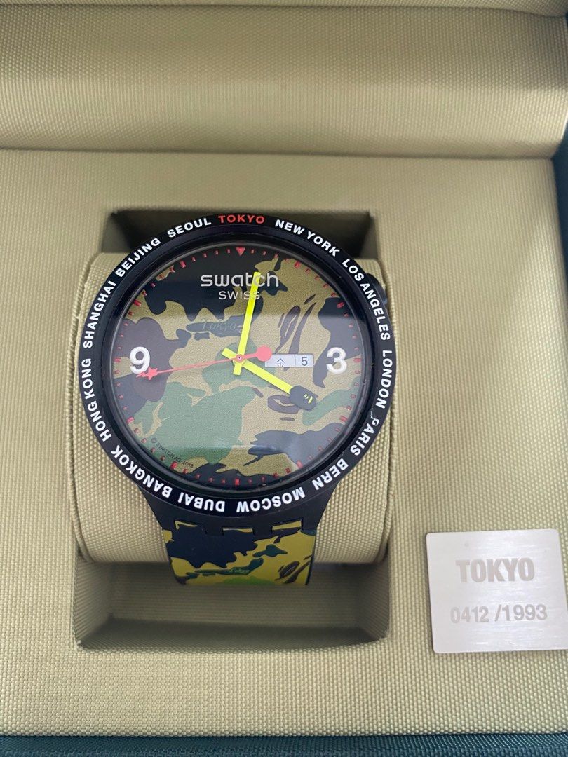 Swatch online bape price