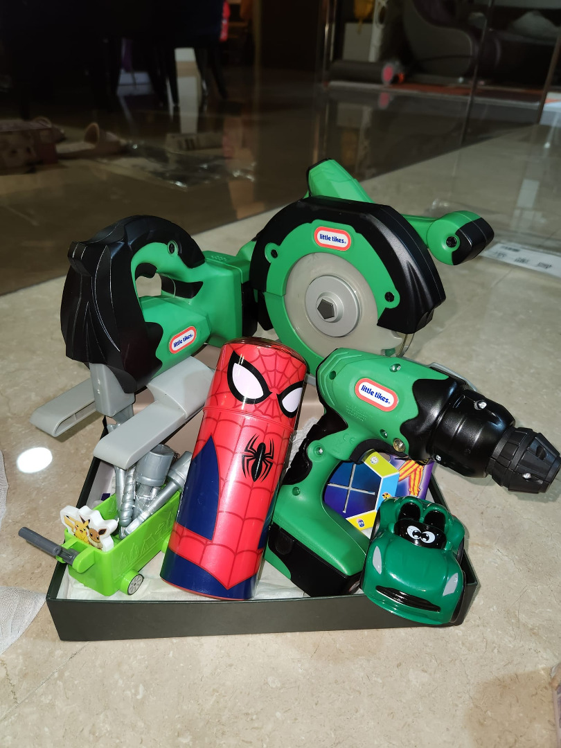 LITTLE TIKES WORKSHOP TOOL KITS HAMPER BASKET GIFT Food