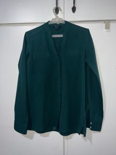 Long sleeve blouse green
