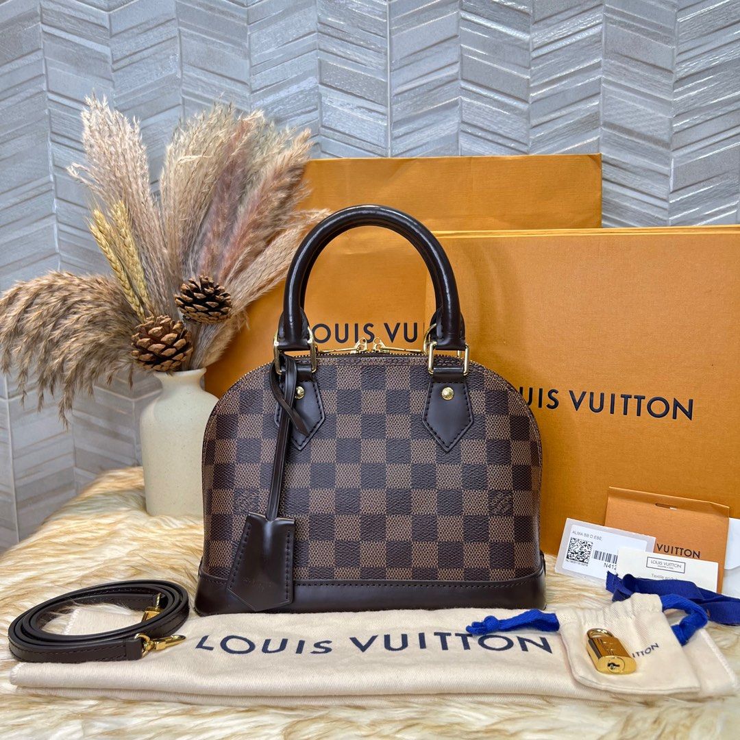 LV Alma bb Monogram, Luxury, Bags & Wallets on Carousell