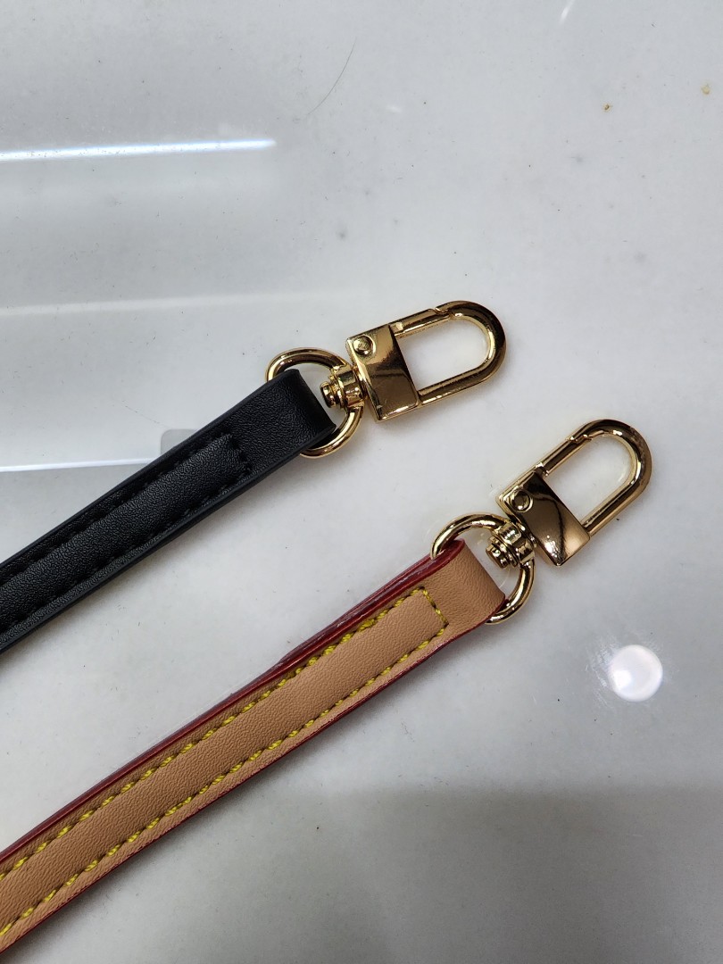 Louis Vuitton Pochette Strap Replacement Only Black and Apricot