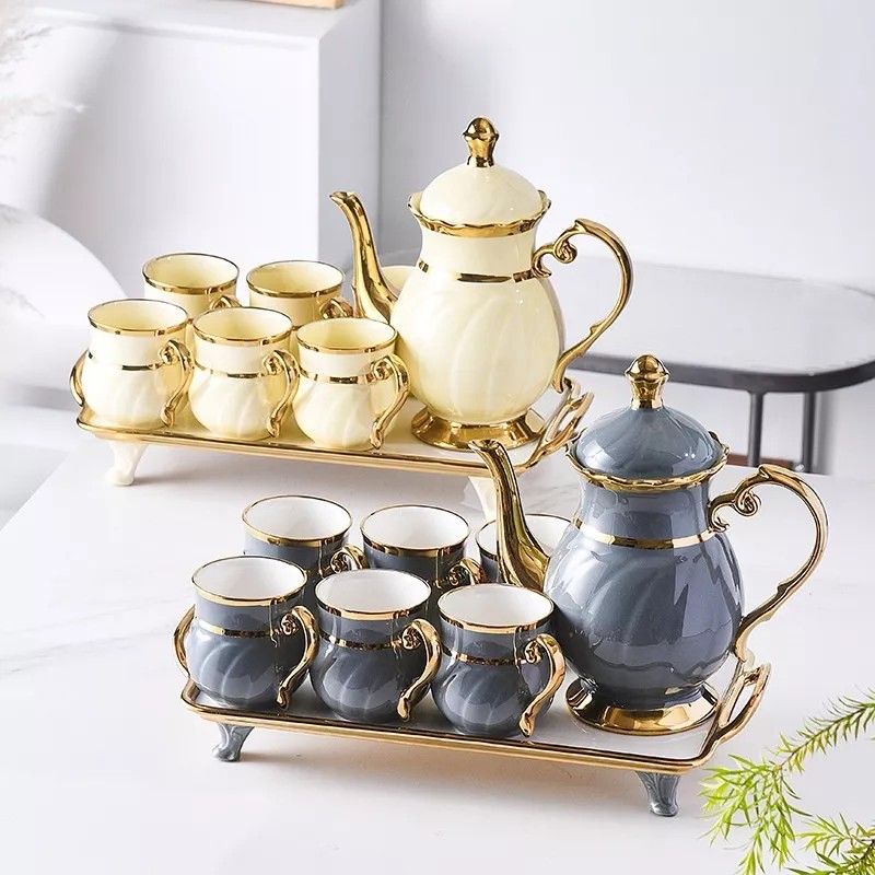 Luxury Tea Set 8 In 1, Furniture & Home Living, Kitchenware & Tableware