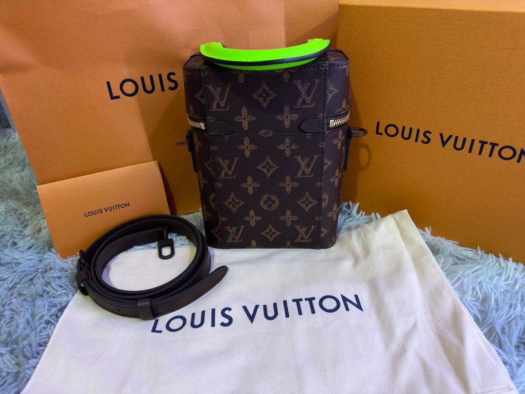 Louis Vuitton Vertical Box Trunk Bag SS22 Monogram/Green Virgil Abloh LV  Neon