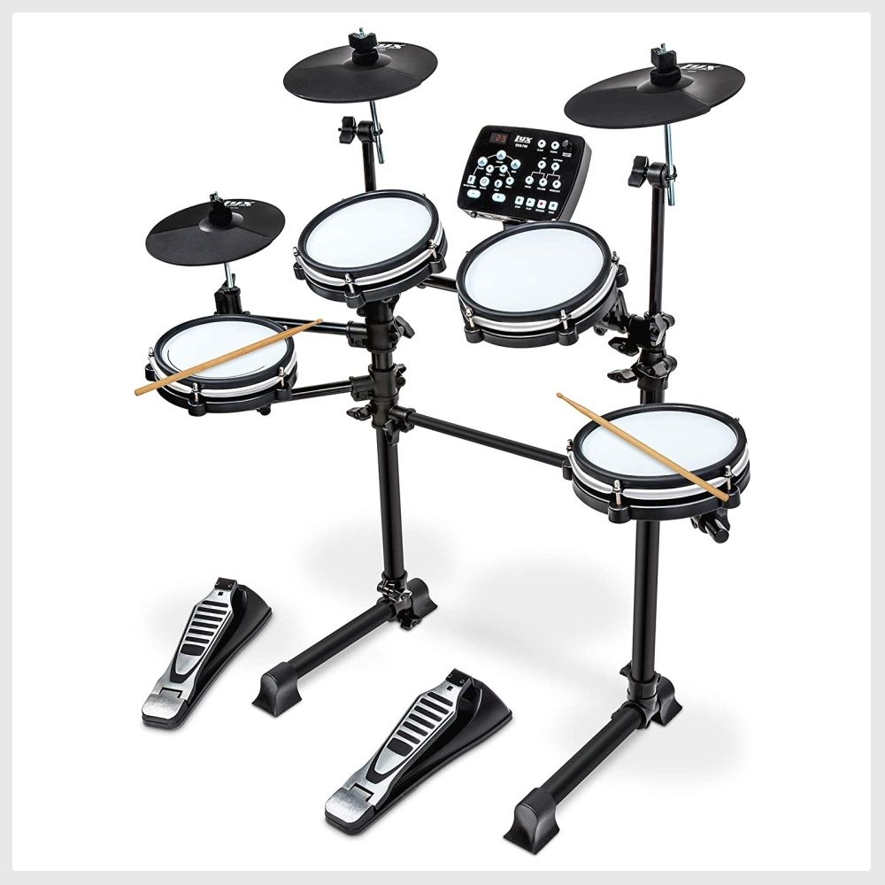 AeroBand Electric Air Drum Set Air Drum Sticks, Air Drum with Drumsticks,  Pedals, Bluetooth and 8 Sounds, USB MIDI Function, Electronic Drum Set for
