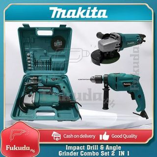 MAKITA 2 in 1 Power Tool Set 850W - Grinder and Drill in a BOX at 51% off!