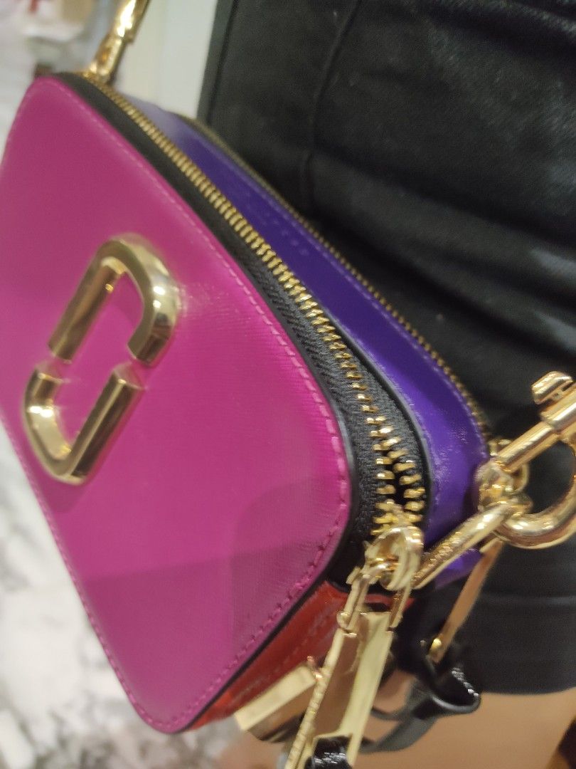 Marc Jacobs The Snapshot Small Camera Bag- Violet Multi