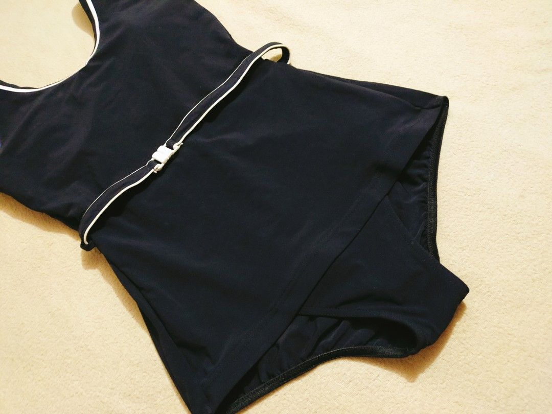 MARK AND SPENCER WAIST BELT ONE PIECE SWIMSUIT, Women's Fashion, Swimwear,  Bikinis  Swimsuits on Carousell