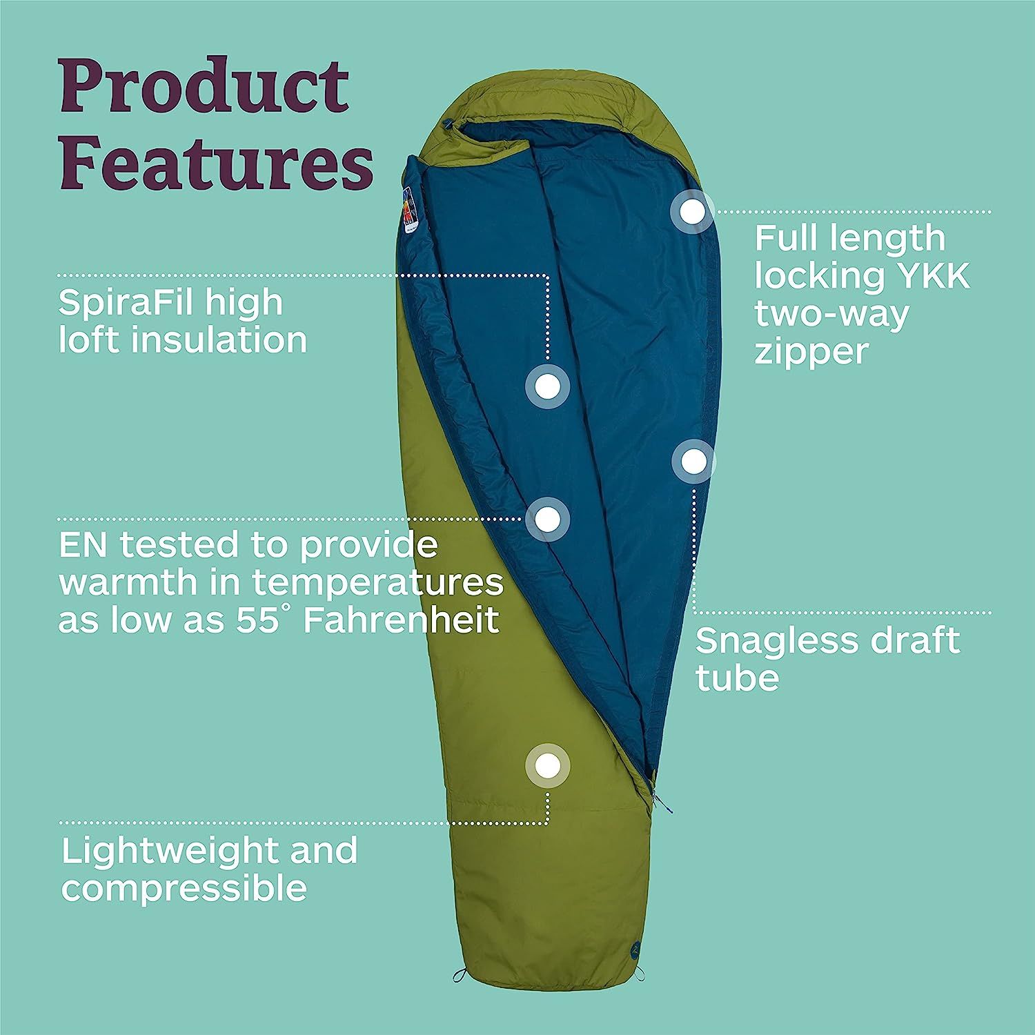 Marmot voyager 55 discount mummy sleeping bag