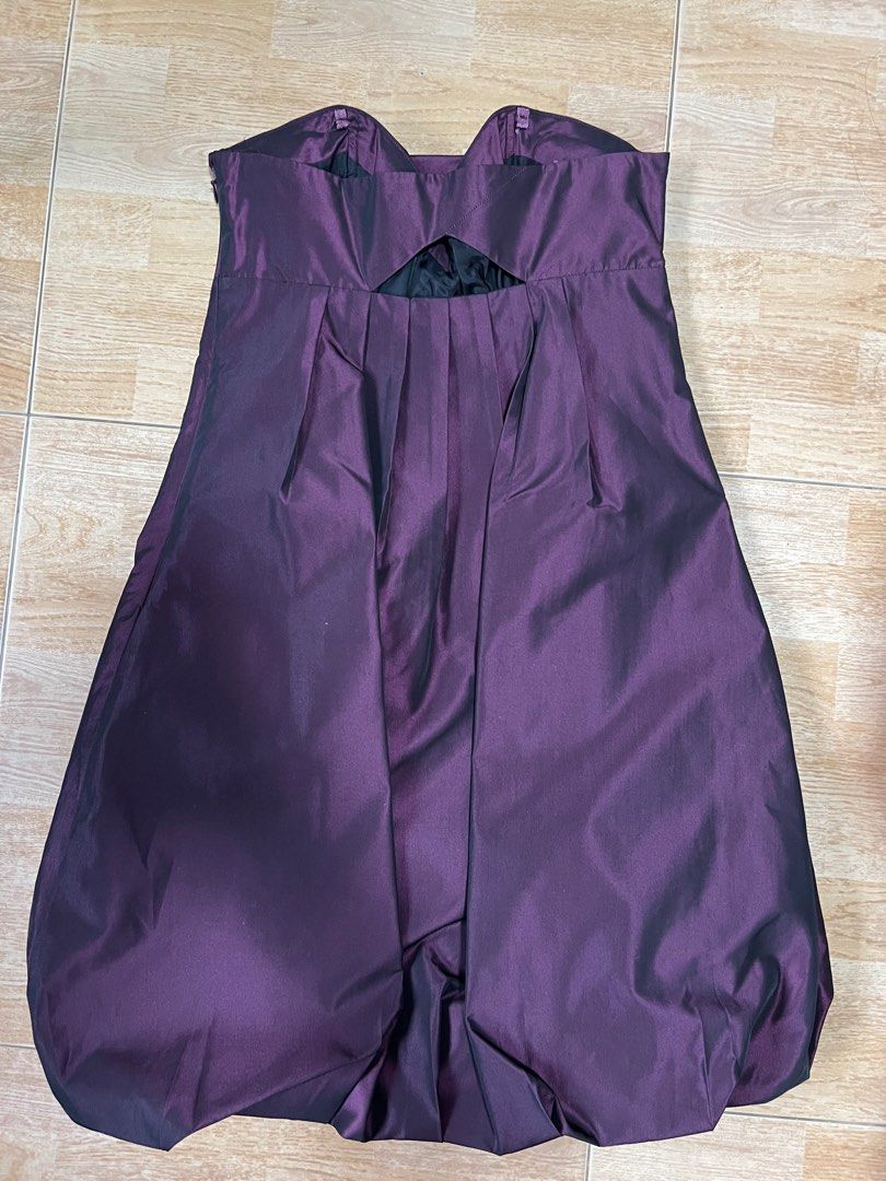 Max and Cleo formal dress wedding events tube purple