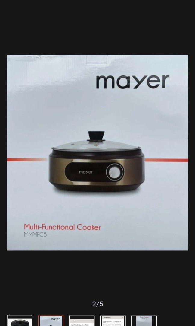 Mayer multi functional cooker online
