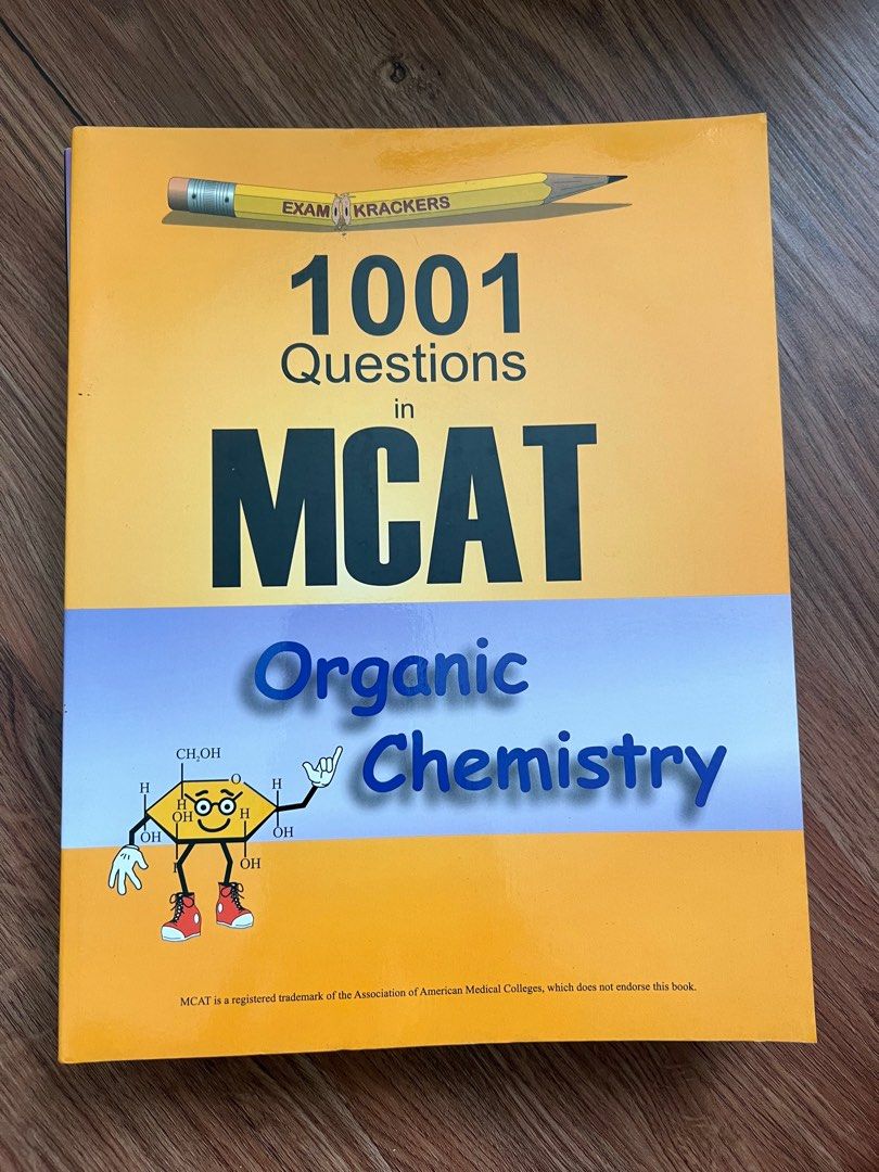 MCAT Verbal Reasoning And Organic Chemistry Questions Hobbies Toys mcat-verbal-reasoning-and-organic-chemistry-questions-hobbies-toys
