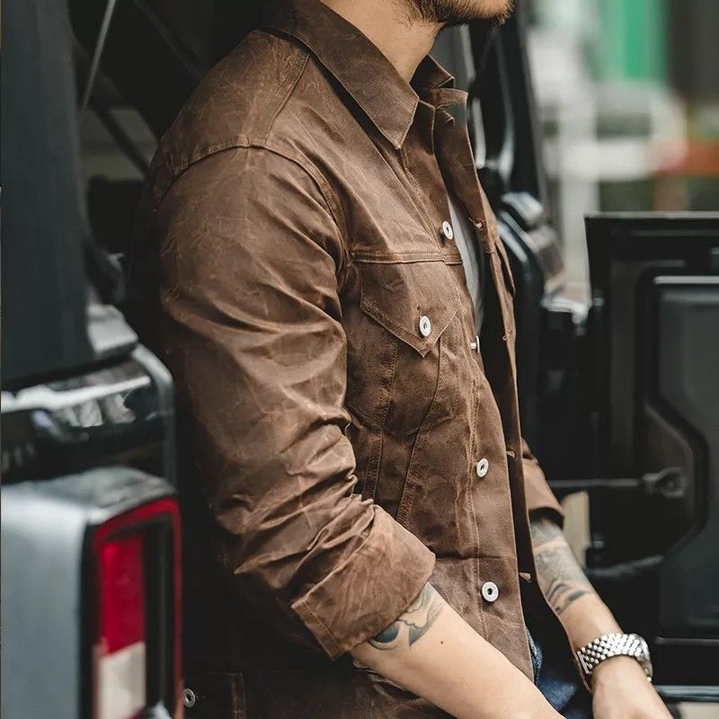 Mens casual new arrivals canvas jackets