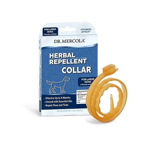 Mercola Healthy Pets Dr Karen Becker Herbal Repellent Collar for Cats Dogs Natural Pet Flea Tick Prevention Natural Pet Grooming Essentials