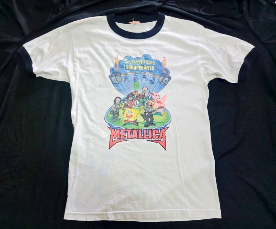 Metallica spongebob hot sale t shirt