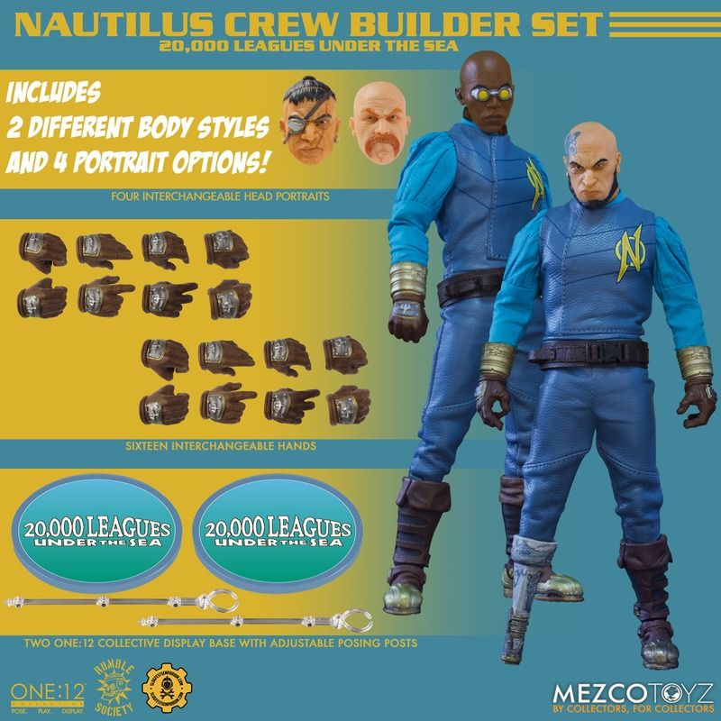 Mezco One:12 Rumble Society – Nautilus Crew Builder Set