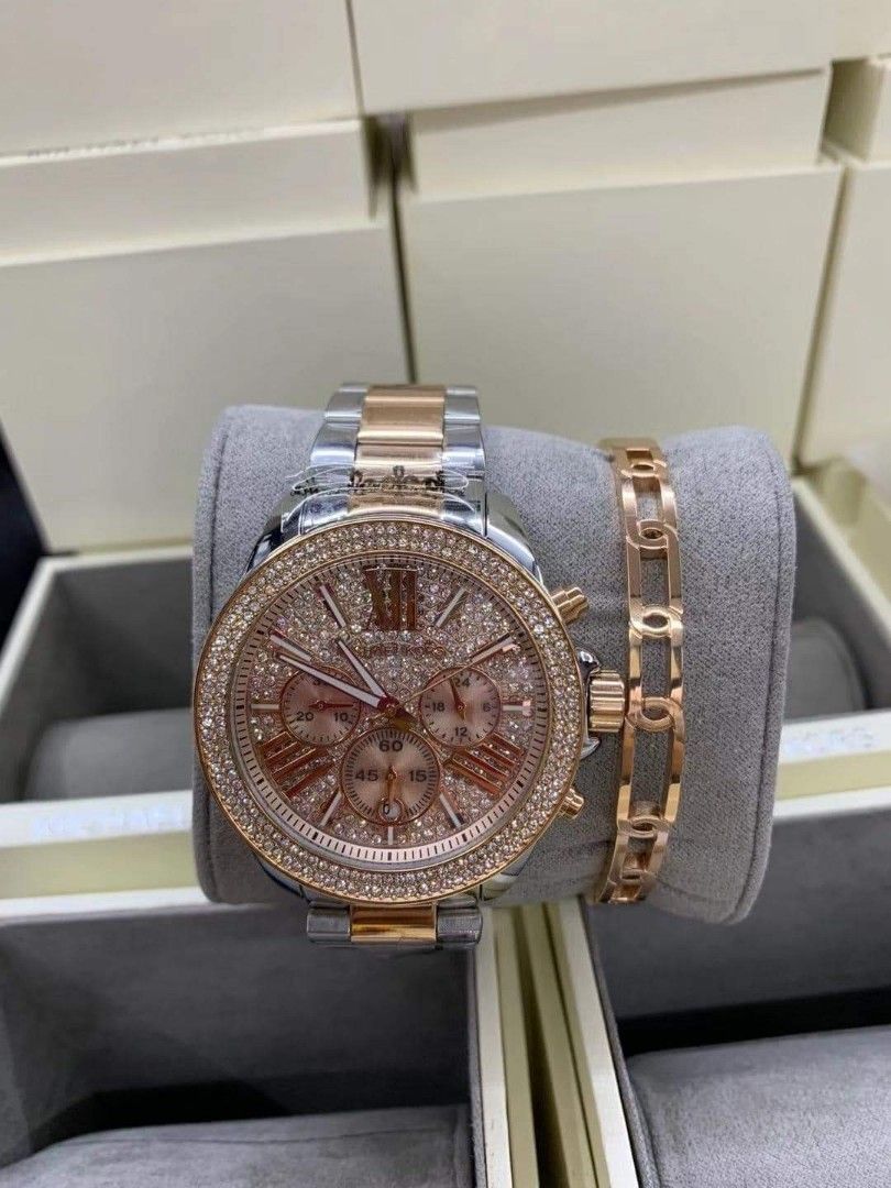 Michael kors watch bangle discount