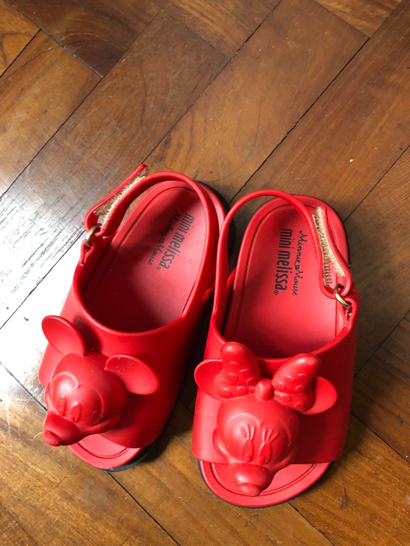 Red mini melissa shoes outlet