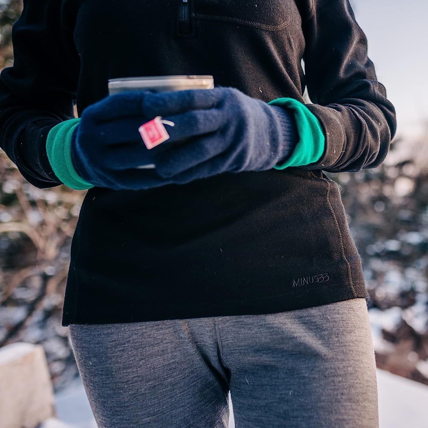 Minus33 Merino Wool Glove Liner - Warm Base Layer - Ski Liner