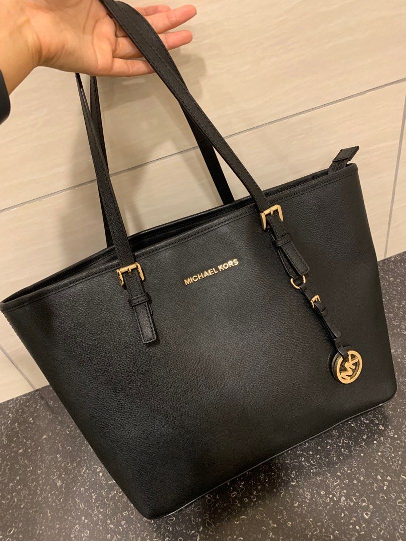 Black mk tote hotsell