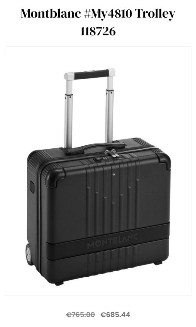 Montblanc 4810 trolley price clearance