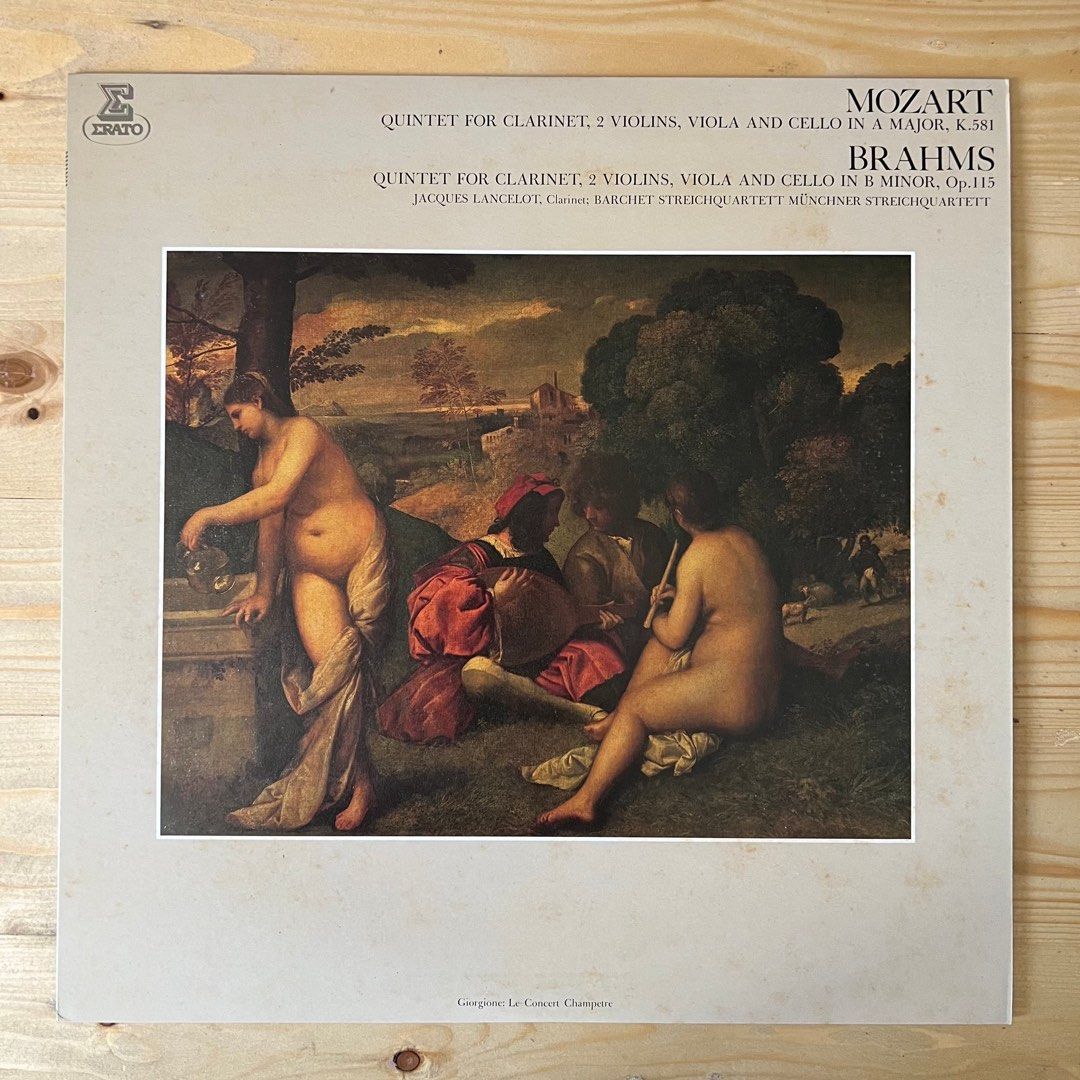 Mozart & Brahms : Clarinet Quintets (Category: Vinyls) located in Manila. Submitted by plaka.mnl (Listing ID 1237387914, Image 1). Description: Mozart & Brahms : Clarinet Quintets Pre-loved Classical Vinyl Record.