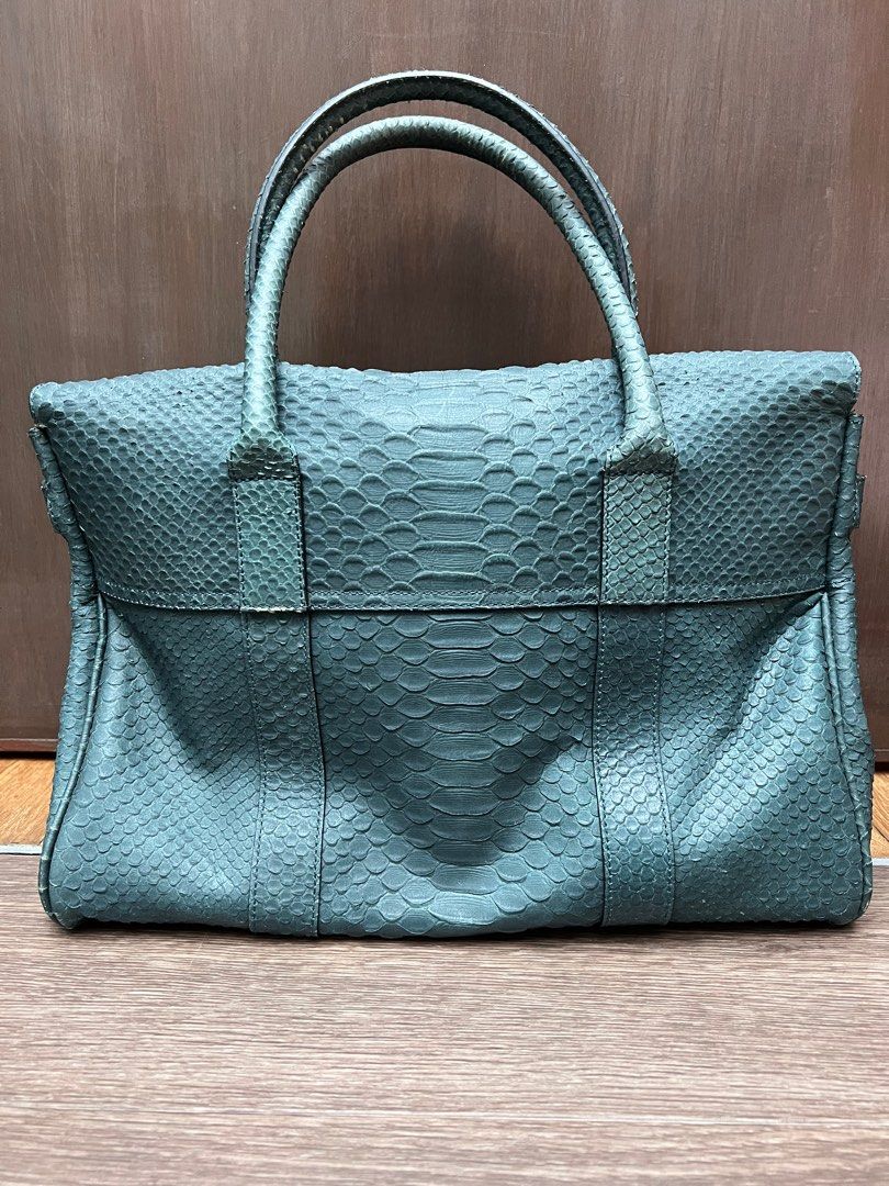 Mulberry Bayswater Snakeskin in Teal