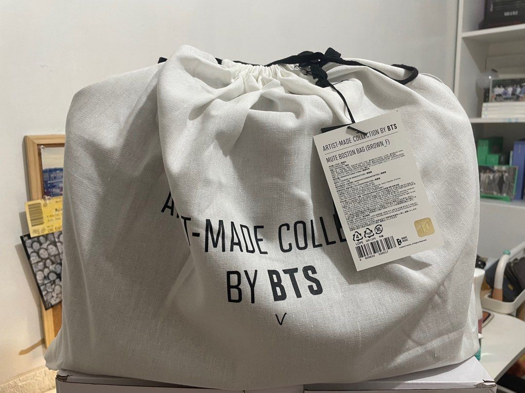 BTS V Taehyung MUTE BOSTON BAG Artist Made Collection JAPAN Official Near  Mint