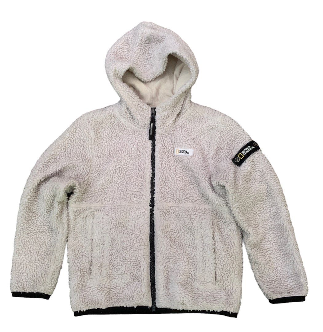 National Geographic sherpa patches hoodie jacket Men s Fashion