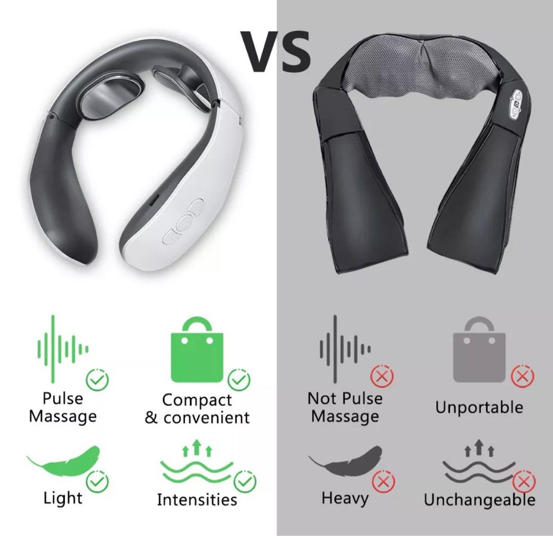 NECKAIR: Portable Neck Muscle Massager and Warmer