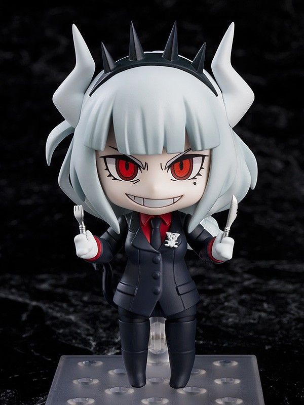 Nendroid Helltaker Lucifer (Category: Toy Figures) located in Singapore. Submitted by kefdebef (Listing ID 1237409855, Image 1). Description: Nendroid of Lucifer from Helltaker Full box set, no missing pieces Note: hand to hold pancake is broken.