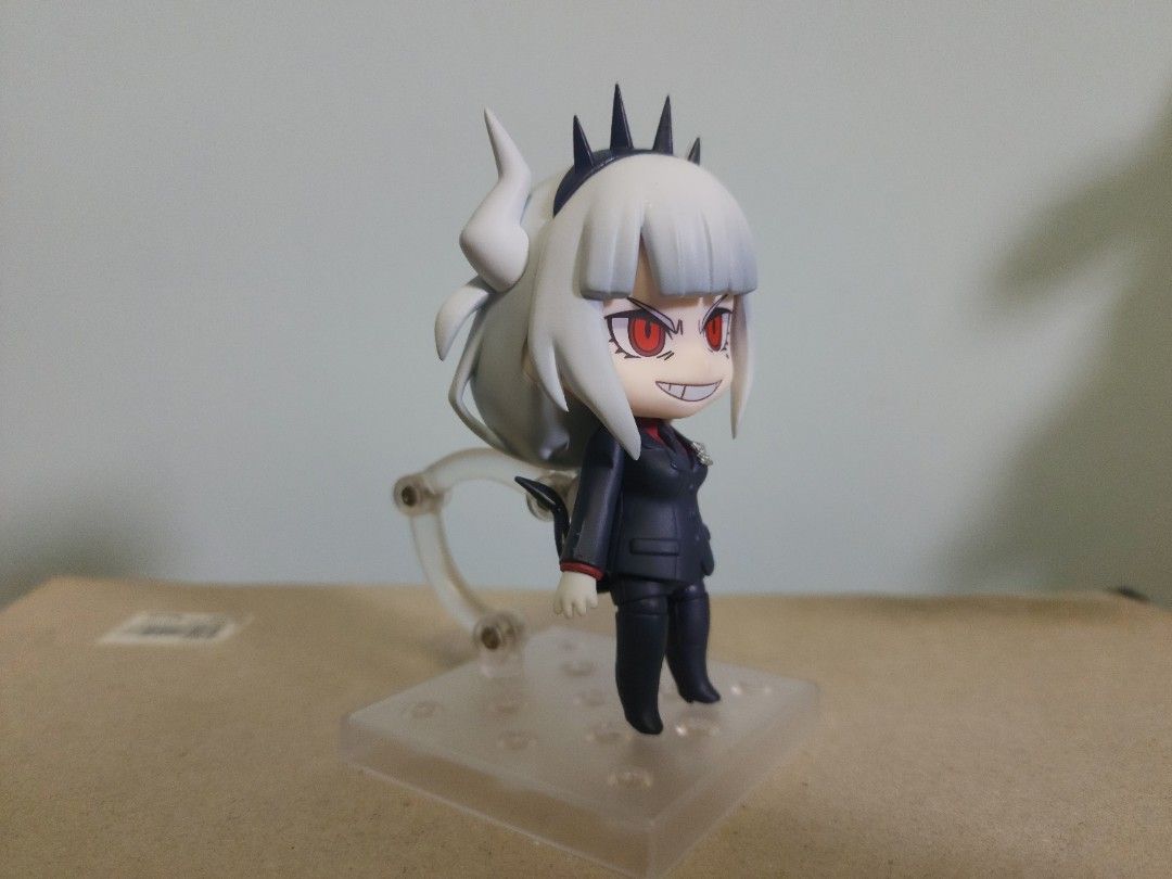 Nendroid Helltaker Lucifer (Category: Toy Figures) located in Singapore. Submitted by kefdebef (Listing ID 1237409855, Image 3). Description: Nendroid of Lucifer from Helltaker Full box set, no missing pieces Note: hand to hold pancake is broken.