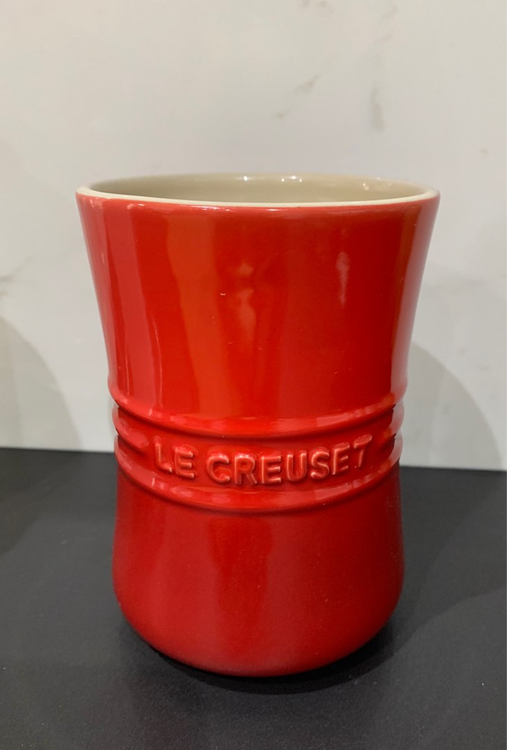 NEW Le Creuset Red 1L Utensils Holder, Furniture & Home Living