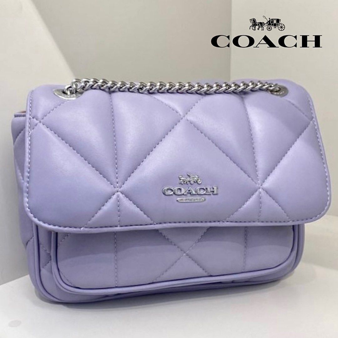 New Coach Original CJ611 Purple Klare Crossbody 25 With Puffy